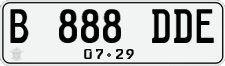 License plate of Indonesia, Regular plates