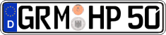 German license plate, Regular plates