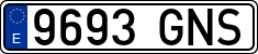 License plates of Spain, Ordinary (2000)