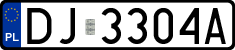 License plates of Poland, Regular car plates
