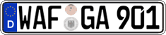 German license plate, Regular plates