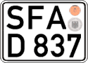 German license plate, Regular plates