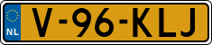 License plate of the Netherlands, Light Commercial Vehicles (1994 system)