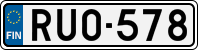 License plate of Finland, Cars