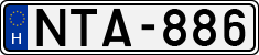 license plates of Hungary, Cars (1990)