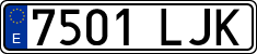 License plates of Spain, Ordinary (2000)
