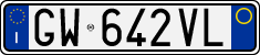 License plate of Italy, Cars (1994 year series)