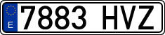 License plates of Spain, Ordinary (2000)