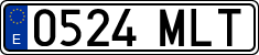 License plates of Spain, Ordinary (2000)