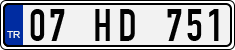 License plate of Turkey, Regular plates