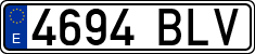 License plates of Spain, Ordinary (2000)