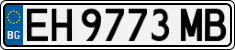 License plate of Bulgaria, Cars