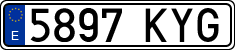 License plates of Spain, Ordinary (2000)