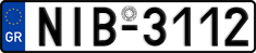 License plate of Greece, Cars