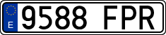 License plates of Spain, Ordinary (2000)