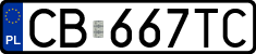 License plates of Poland, Regular car plates