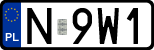 License plates of Poland, Regular car plates
