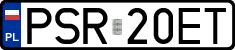License plates of Poland, Regular car plates