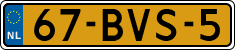 License plate of the Netherlands, Heavy Commercial Vehicles (1994 system)