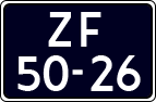License plate of the Netherlands, Imported oldtimers (motorcycles)