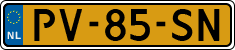 License plate of the Netherlands, Cars