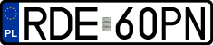 License plates of Poland, Regular car plates