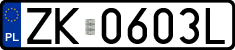 License plates of Poland, Regular car plates
