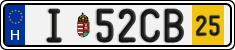 license plates of Hungary, Temporary (2022)