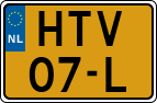 License plate of the Netherlands, Cars