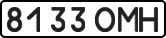 License plate USSR, State-owned cars (1977)