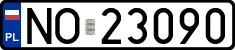 License plates of Poland, Regular car plates