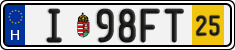 license plates of Hungary, Temporary (2022)