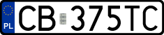 License plates of Poland, Regular car plates