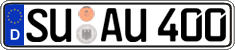 German license plate, Regular plates