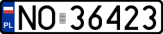License plates of Poland, Regular car plates