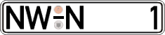 German license plate, Regular plates