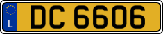 License plate of Luxembourg, 2003 year system