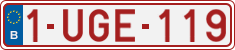 License plate of Belgium, Regular plates (2010)