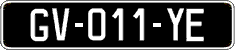 French license plate, SIV (oldtimers)