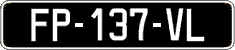 French license plate, SIV (oldtimers)