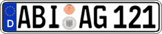 German license plate, Regular plates