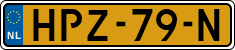 License plate of the Netherlands, Cars