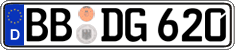 German license plate, Regular plates