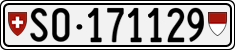 License plate of Switzerland, Cars