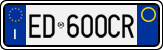 License plate of Italy, Cars (1994 year series)
