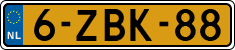License plate of the Netherlands, Cars