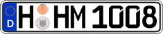 German license plate, Regular plates