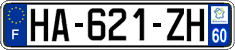 French license plate, SIV (ordinary)