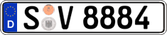 German license plate, Regular plates