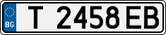 License plate of Bulgaria, Cars